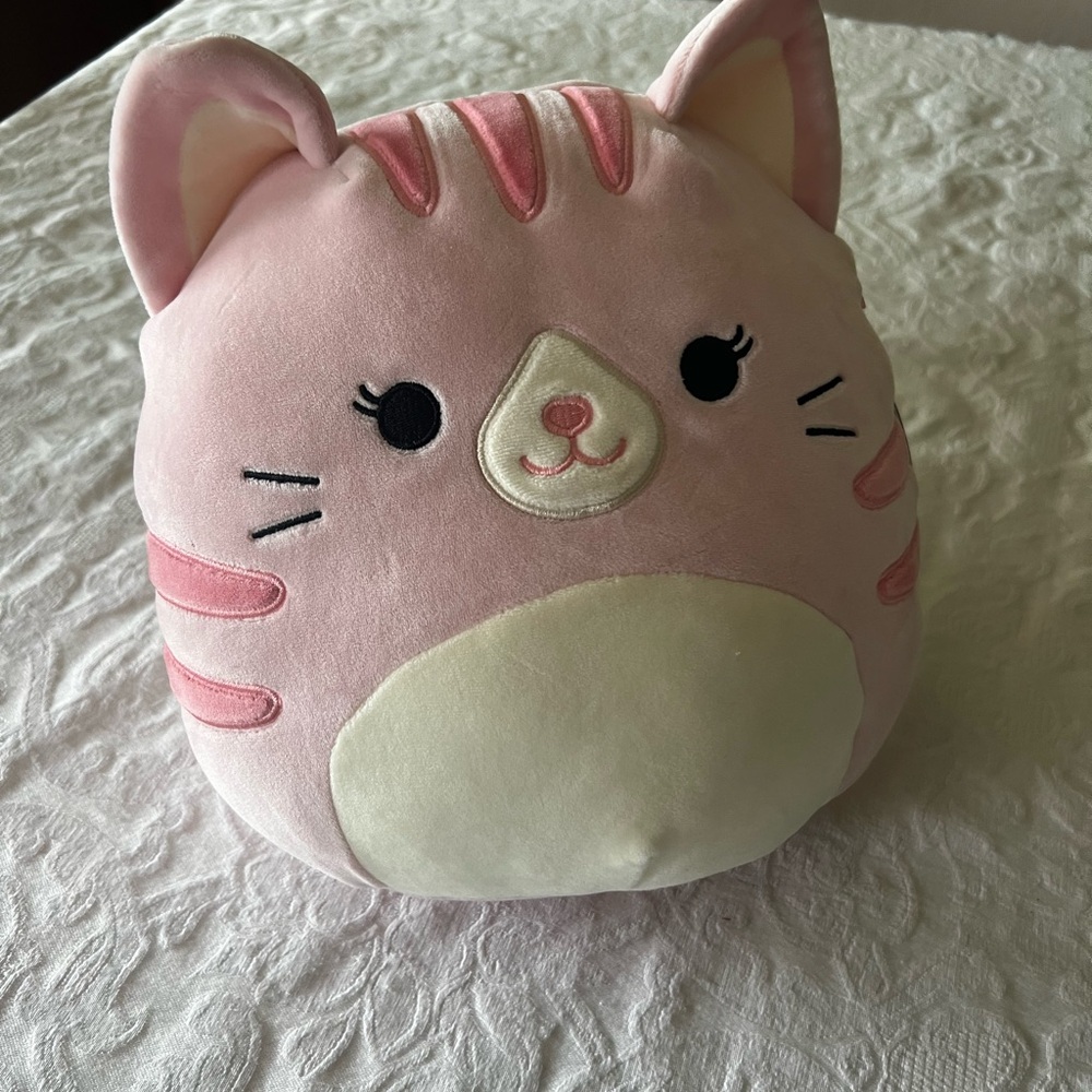 Squishmallows Laura Cat Pink Plush